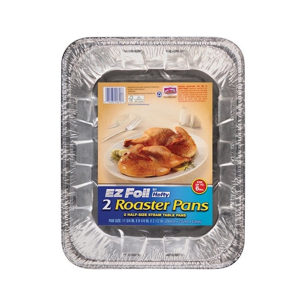 Ez Foil Hefty EZ Foil Aluminum Roaster Pan 6 Silver 94816 Zoro